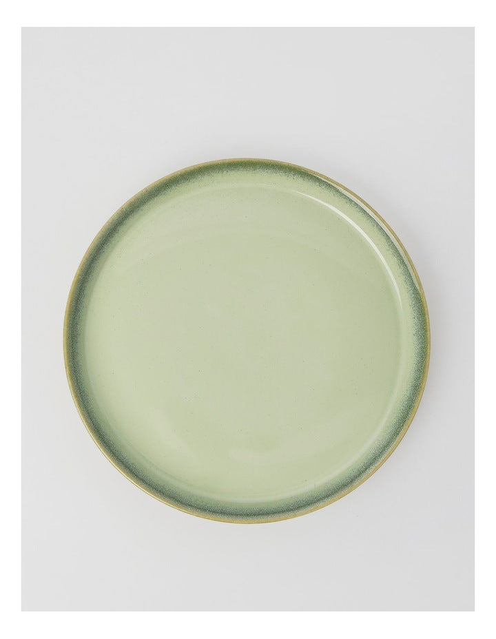 Esperance Celadon Wiped Edge 12pc Dinner Set in Green