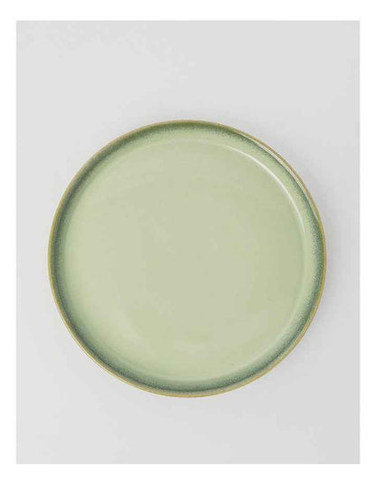 Esperance Celadon Wiped Edge 12pc Dinner Set in Green