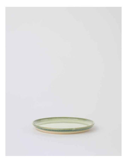 Esperance Celadon Wiped Edge Shallow Bowl Small in Green
