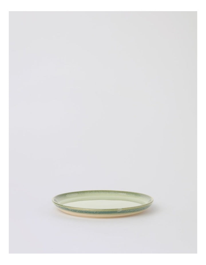 Esperance Celadon Wiped Edge Shallow Bowl Small in Green