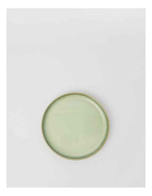 Esperance Celadon Wiped Edge Shallow Bowl Small in Green