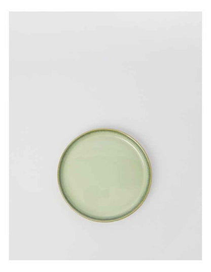 Esperance Celadon Wiped Edge Shallow Bowl Small in Green
