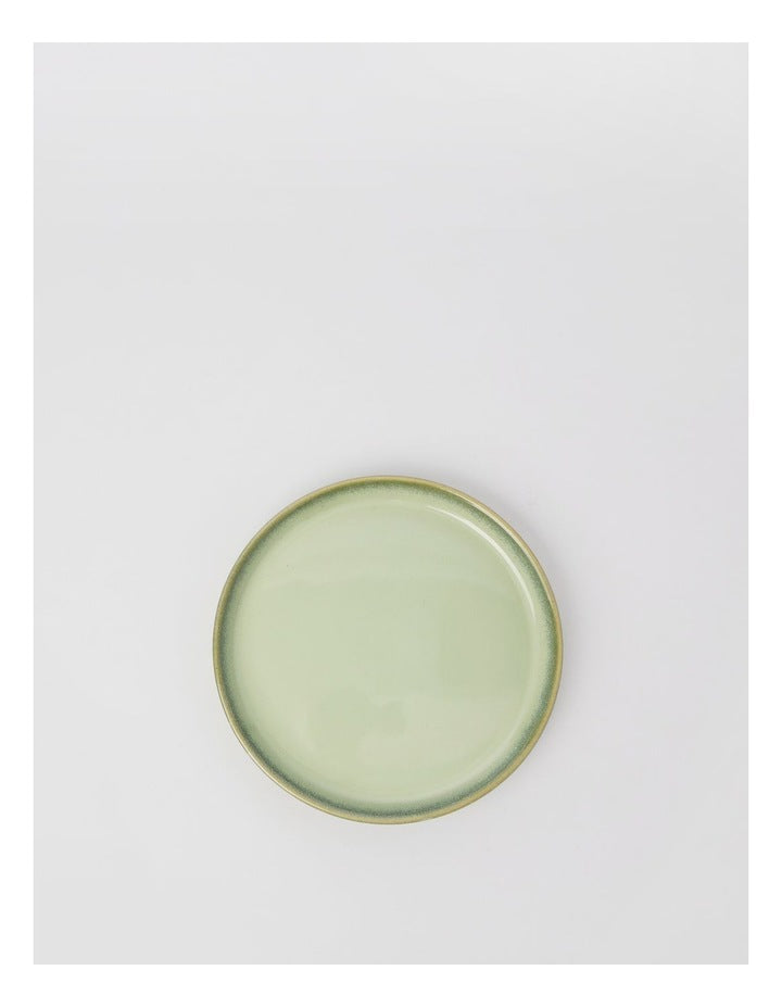 Esperance Celadon Wiped Edge Shallow Bowl Small in Green