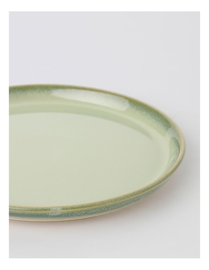 Esperance Celadon Wiped Edge Shallow Bowl Small in Green