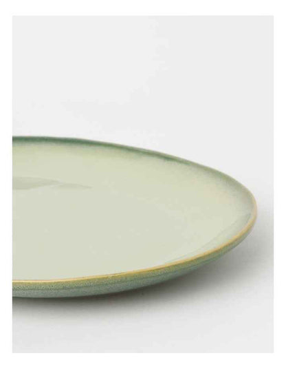 Esperance Celadon Wiped Edge Oval Platter in Green