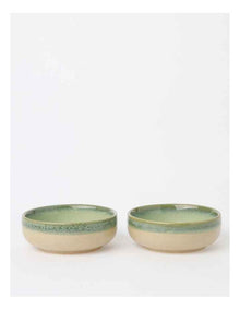 Esperance Celadon Wiped Edge Tapas Bowls Set of 4 in Green