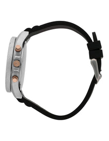 Sfida Stainless Steel Chronograph Watch in Black