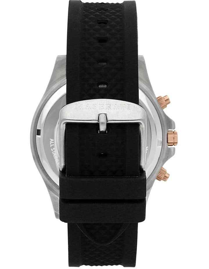 Sfida Stainless Steel Chronograph Watch in Black