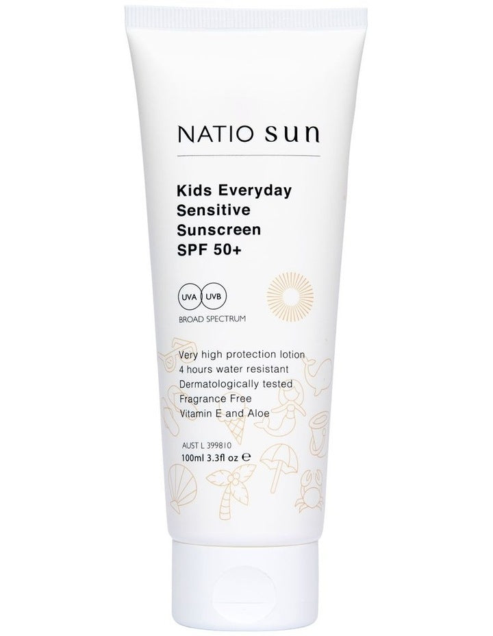 Kids Everyday Sensitive Sunscreen SPF50&#43; Tube 100ml