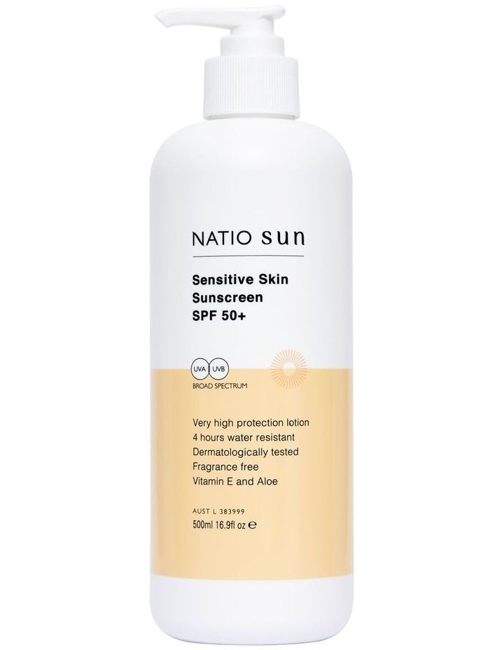 Sensitive Skin Sunscreen SPF 50&#43; 500ml