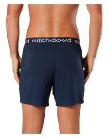 Bamboo Loose Knit Boxer Short in Navy