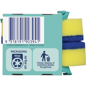 Chux Dishwand Non Scratch Refills 6 pack