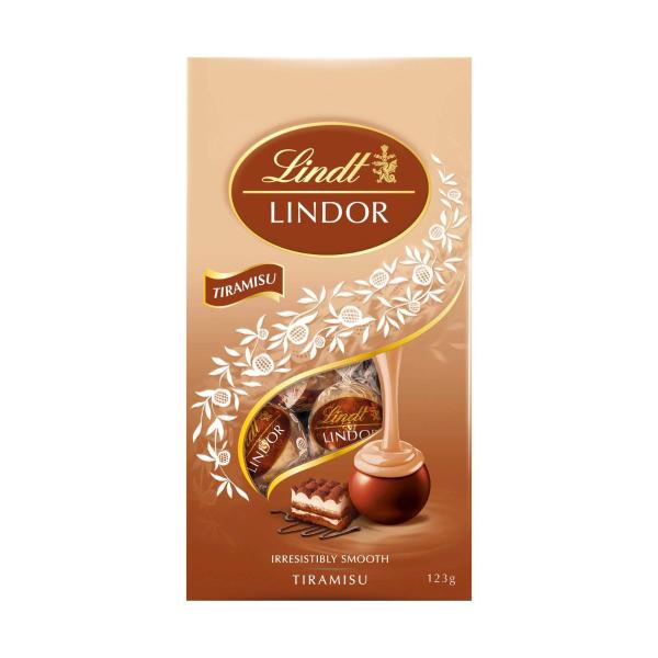 LINDT LINDOR TIRAMISU BAG 123G