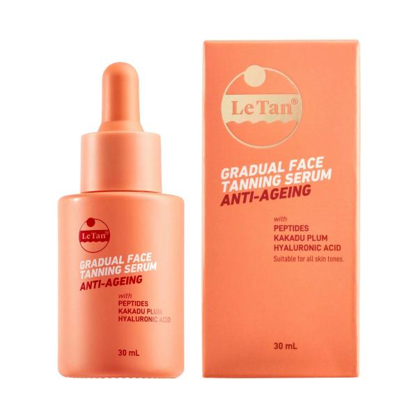 LE TAN GRADUAL FACE TANNING ANTI AGEING SERUM 30ML