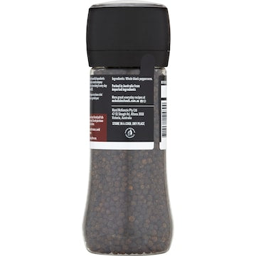McKenzie's Whole Black Peppercorn Grinder 200g