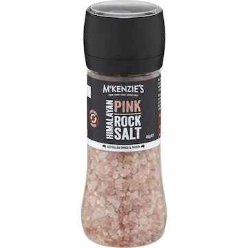 McKenzie's Himalayan Pink Rock Salt Grinder 410g