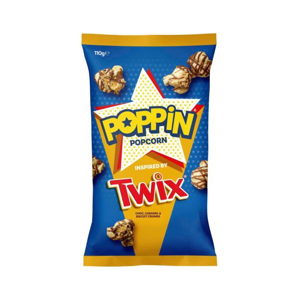 POPPIN POPCORN TWIX FLAVOUR 110G:TWIX:.:110 GRAM