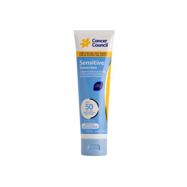 CANCER COUNCIL SENSITIVE SUNSCREEN SPF50+ 110ML
