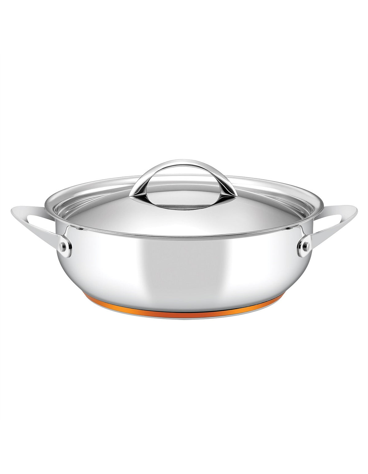 Per Vita Copper Base Stainless Steel Induction Covered Sautéuse 28cm/5.2L