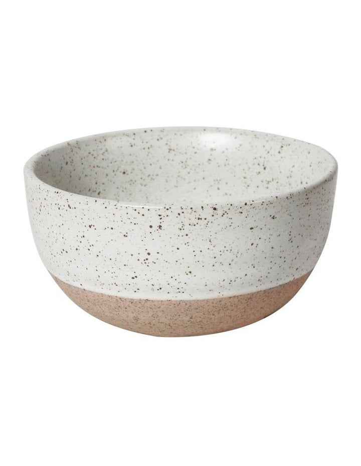 10cm Natural Home Condiment Bowls 3 Pack in White Speckle