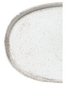 Natural Home Oval Tray in White Speckle