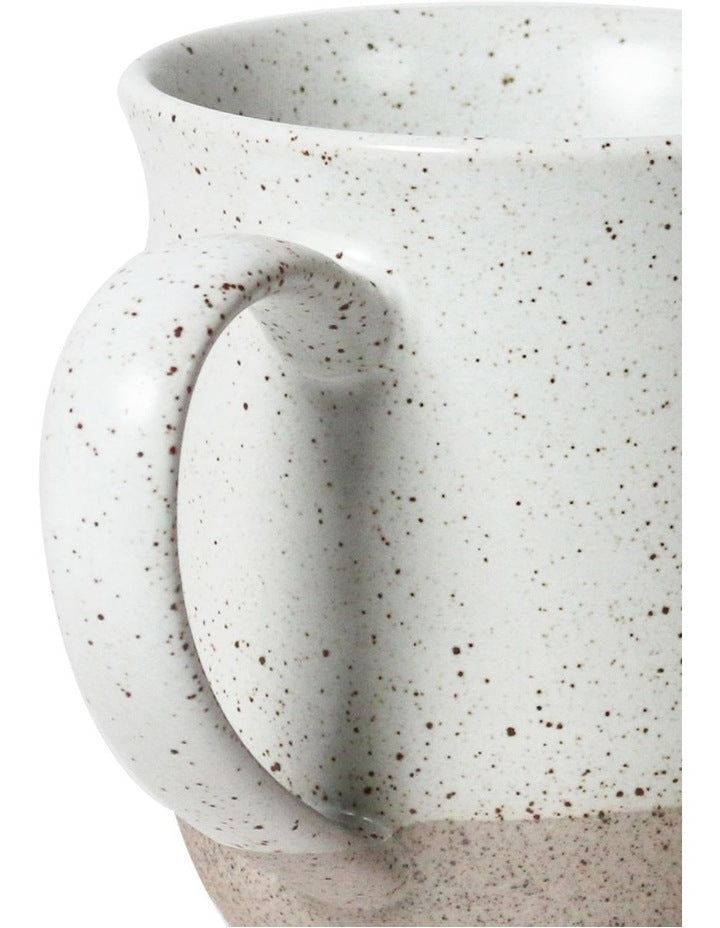 400ml Natural Home Tulip Mug in White Speckle