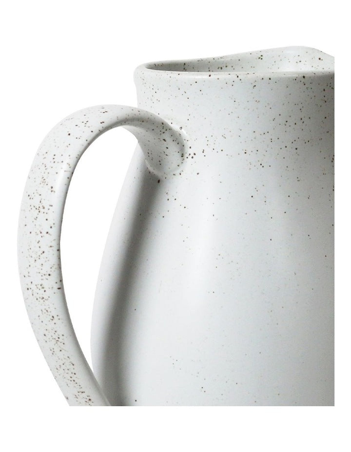 Natural Large Water Jug 1.6L in White Speckle