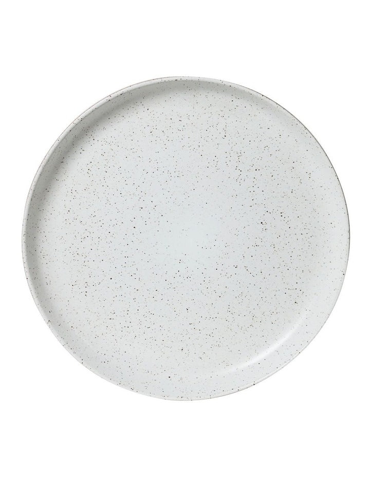 Natural Dinner Plate 27cm in White Speckle