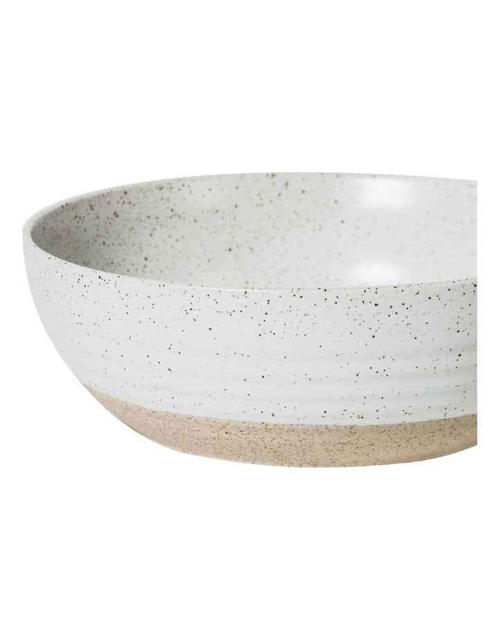 20cm Natural Home Breakfast Bowl in White Speckle