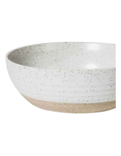 20cm Natural Home Breakfast Bowl in White Speckle
