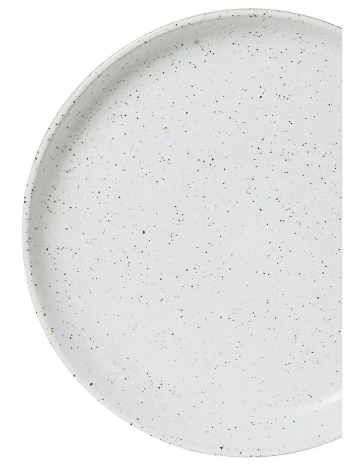 Natural Side Plate 20cm in White Speckle