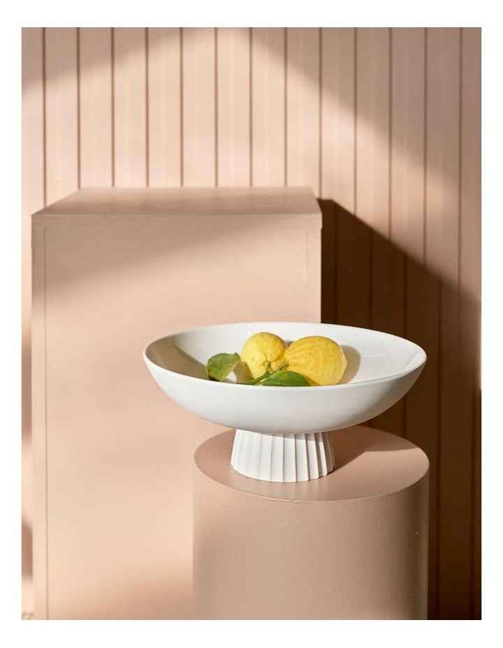 32cm Lume Fruit Bowl in White