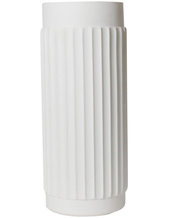 Lume 10.5x29cm Vase in White