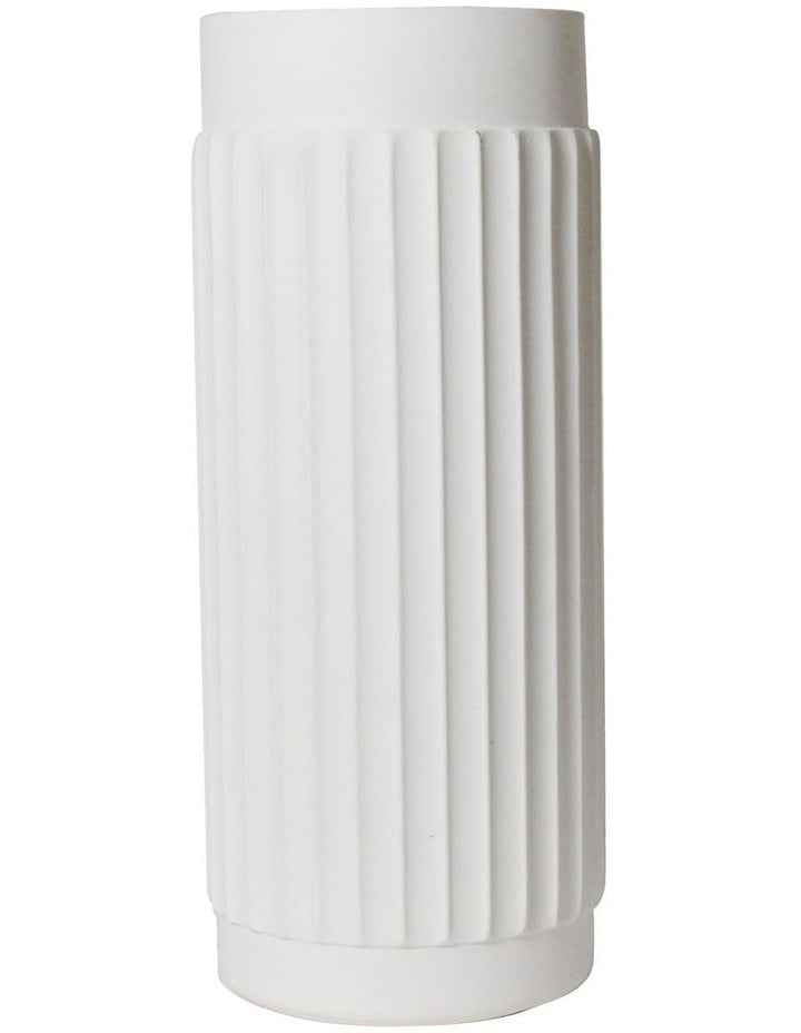 Lume 10.5x29cm Vase in White