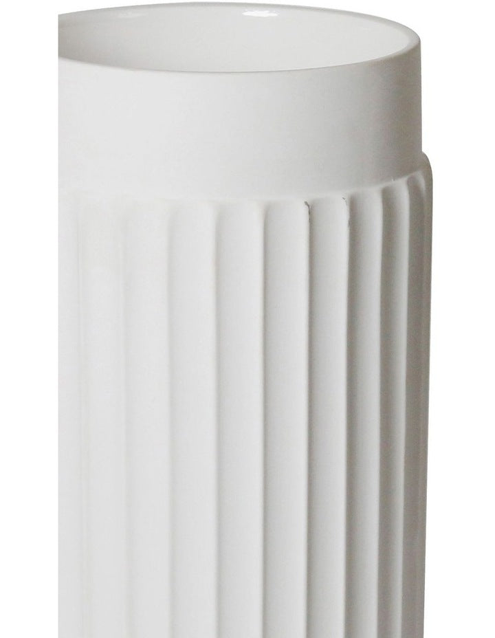Lume 10.5x29cm Vase in White