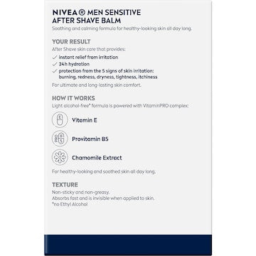 Nivea Men Sensitive Shave Balm 5 In 1 Protection 100mL