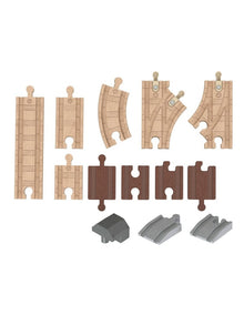 Wooden Railway Expansion Clackety Track Pack