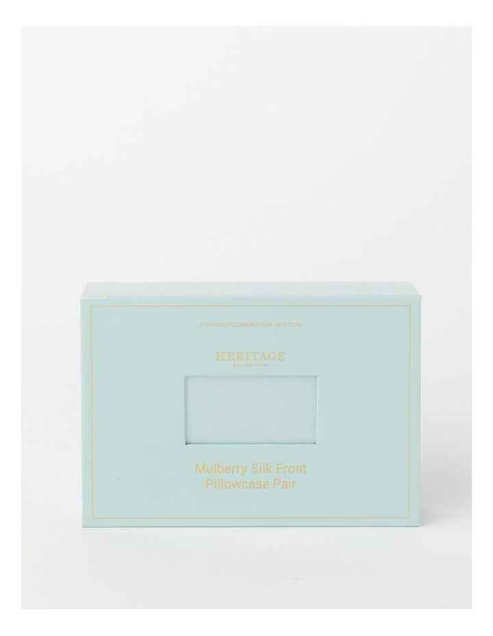 Silk Front Pillowcase Pair in Sky Blue