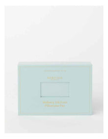 Silk Front Pillowcase Pair in Sky Blue