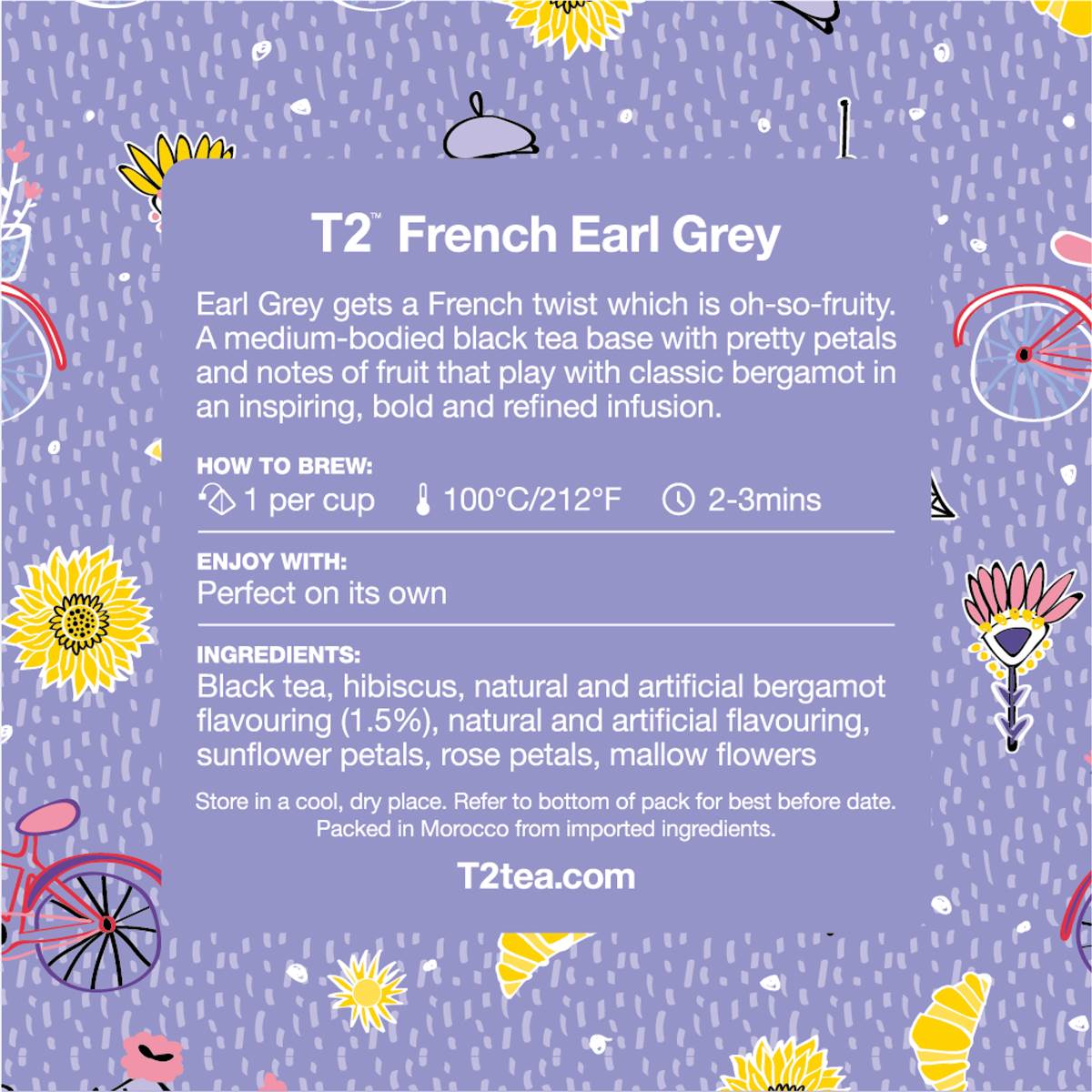 T2 Tea French Earl Grey Tea Bags 10 Pack