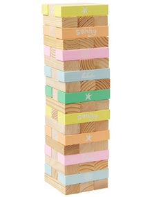 Pool Side Giant Jumbling Tower in Pastel Gelato