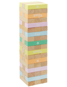 Pool Side Giant Jumbling Tower in Pastel Gelato