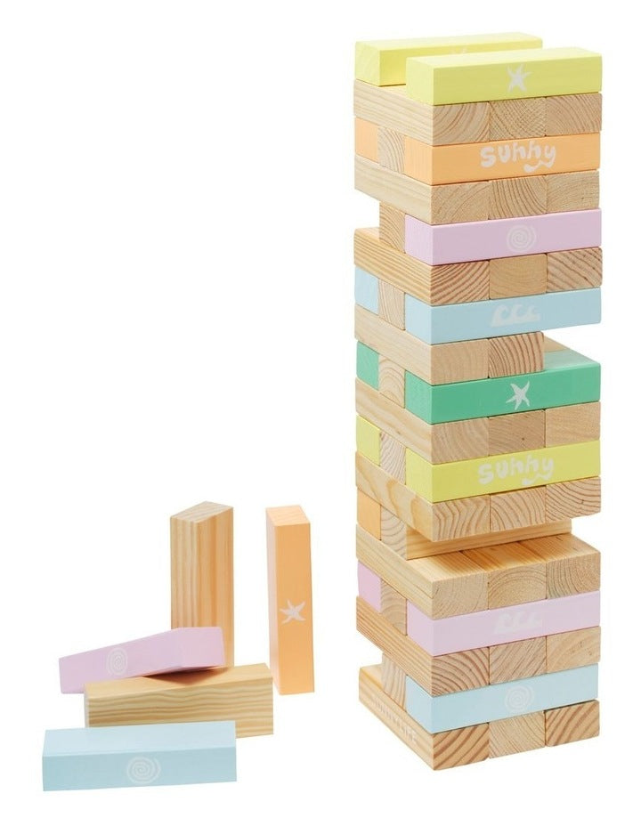 Pool Side Giant Jumbling Tower in Pastel Gelato