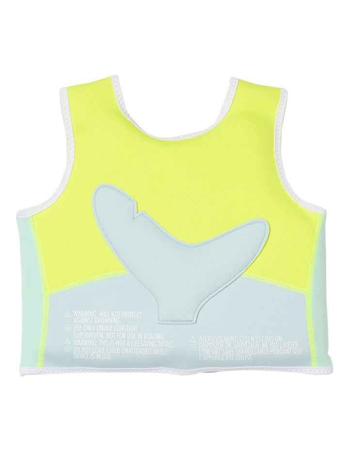 Salty the Shark Swim Vest (2-3 Years) in Neon Yellow