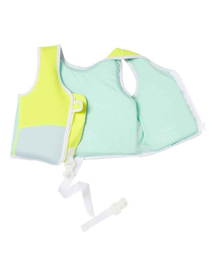 Salty the Shark Swim Vest (2-3 Years) in Neon Yellow