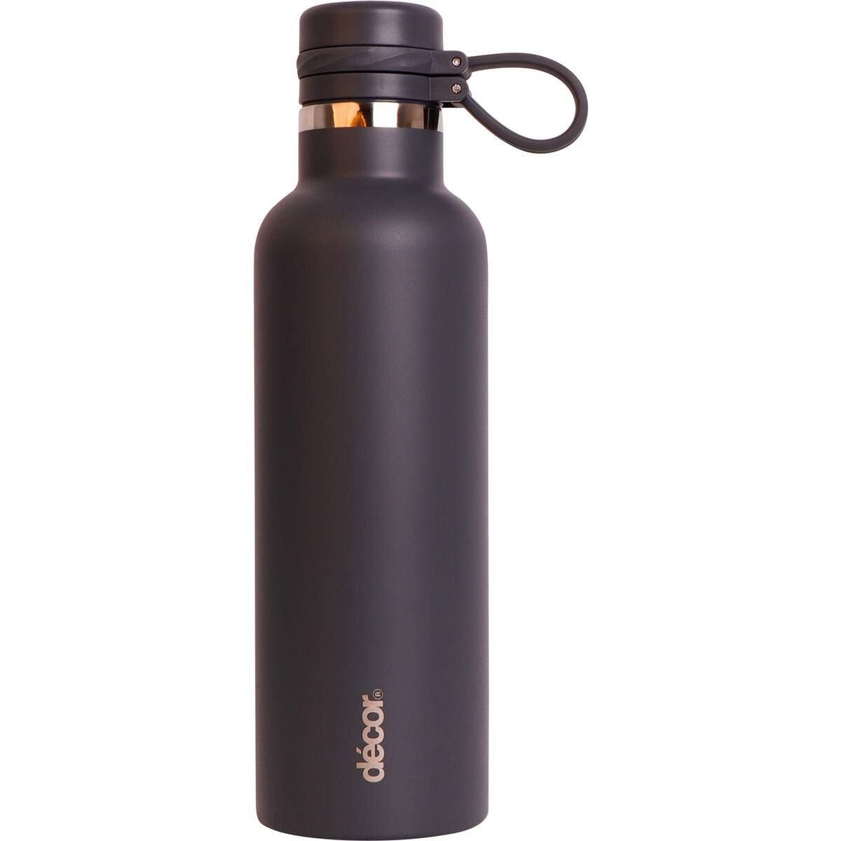 Decor Hydro Stainless Steel Water Drink Bottle 750mL Assorted each