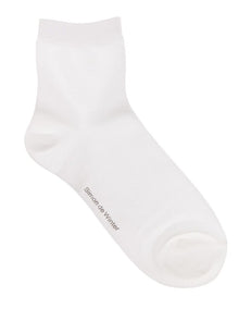 Plain Half Crew Socks 2 Pack in White