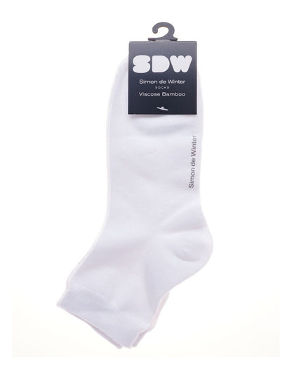 Plain Half Crew Socks 2 Pack in White