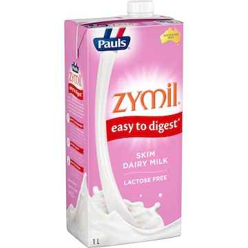 Pauls Zymil Skim Long Life Milk UHT 1L