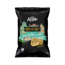 KETTLE RIDGE CUT POTATO CHIPS SOUR CREAM & CHIVES:.:165 GRAM